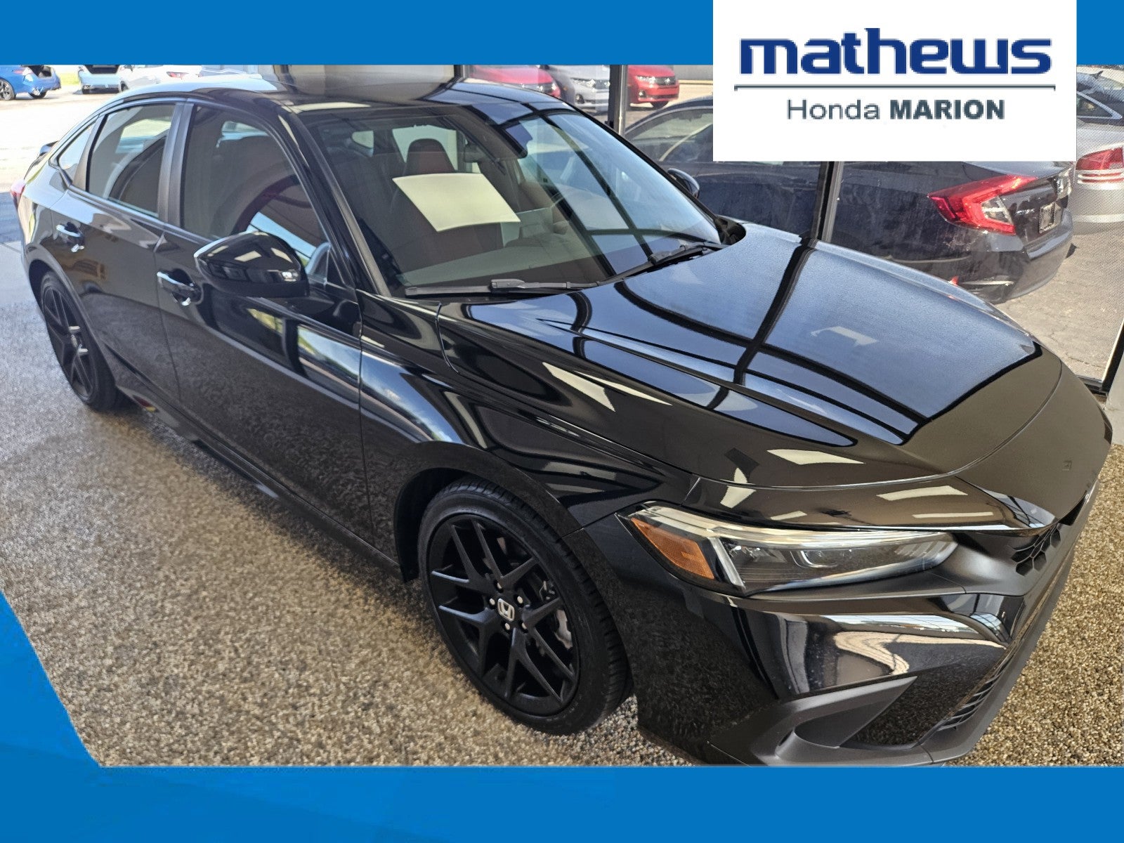 2024 Honda Civic Si Manual in Crystal Black Pearl — front three-quarter view