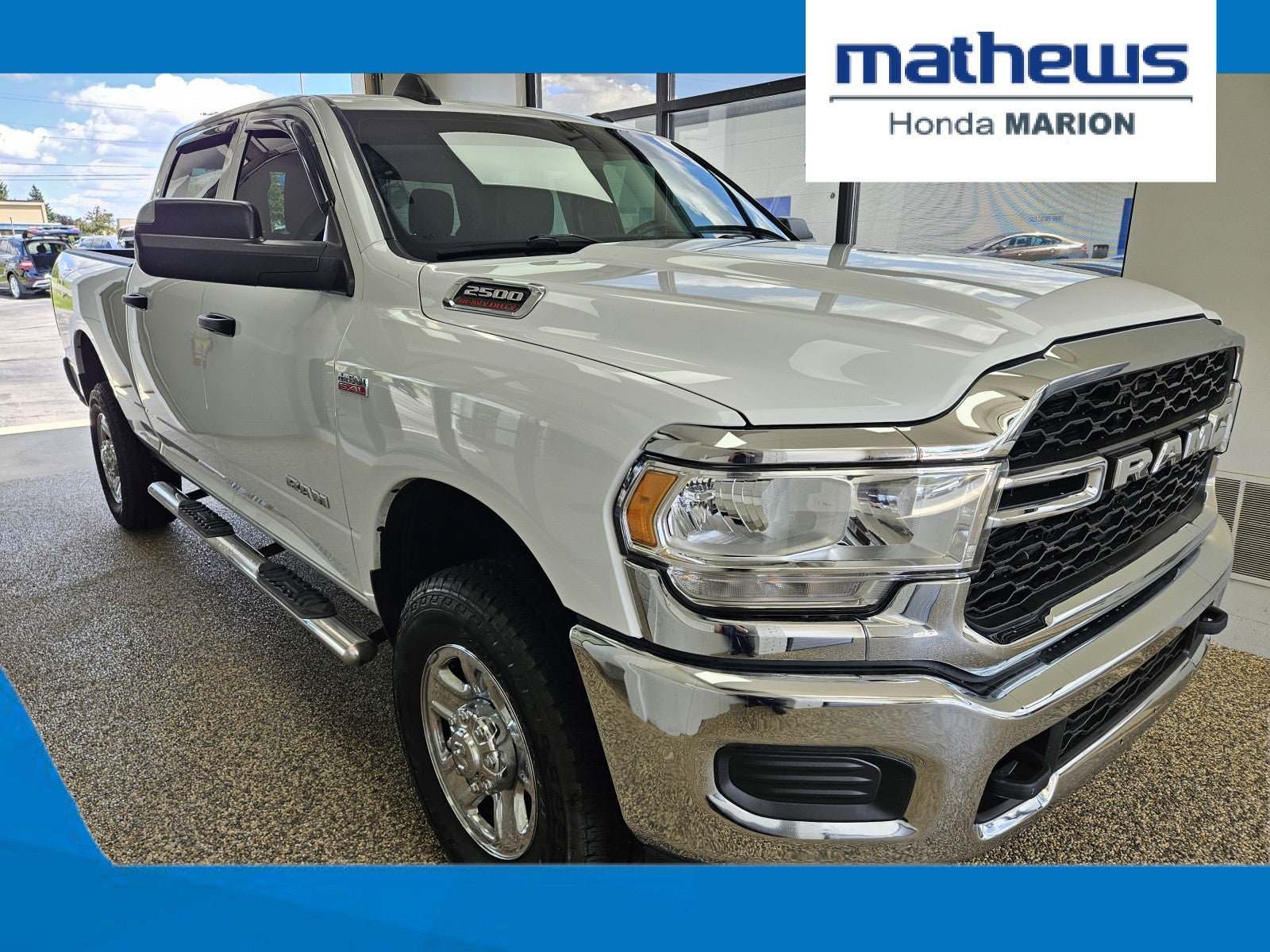 2021 RAM 2500 Tradesman in Bright White Clearcoat — front three-quarter view