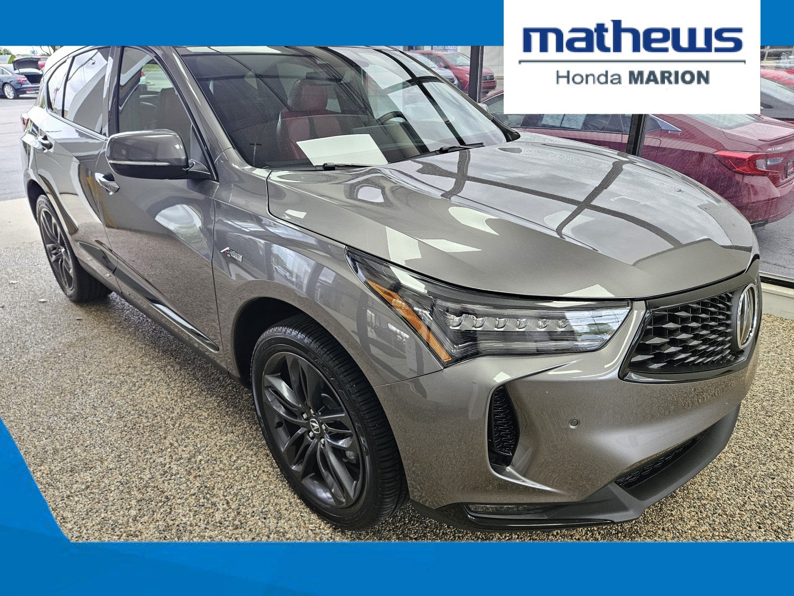 2024 Acura RDX w/A-Spec Package in Liquid Carbon Metallic — front three-quarter view